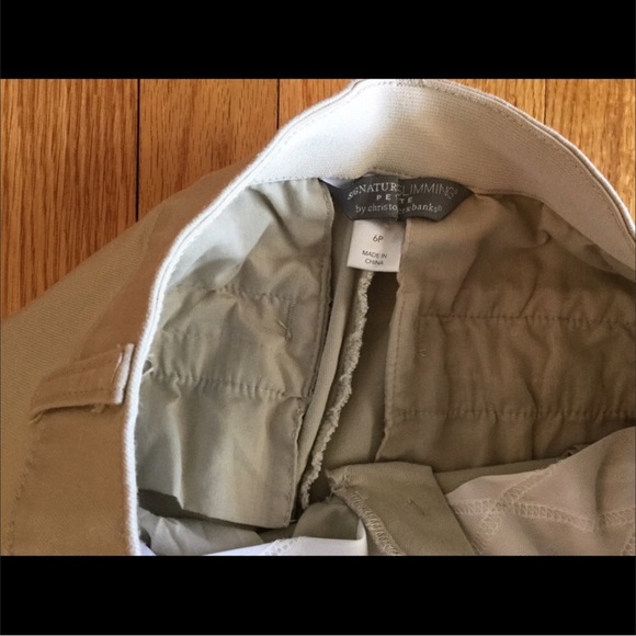 Christopher & Banks Slimming Kahki Pants Slacks Size 6P - Picture 7 of 8